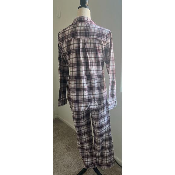 UGG Raven Plaid Flannel Long Sleeve Button Down Top with Long Pants Pajama Set S - Picture 6 of 14